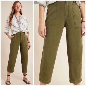 ANTHROPOLOGIE Audra Cropped Utility Pants